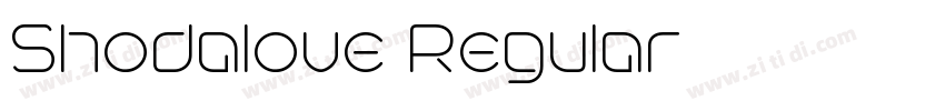 Shodalove Regular字体转换 Shodalove Regular字体转换